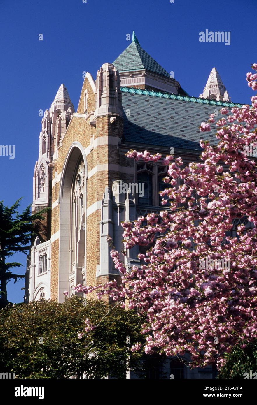 Henry Suzzallo Library, University of Washington, Seattle, Washington Stock Photo