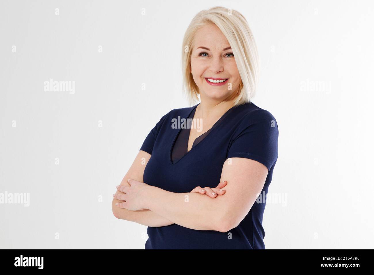 Attractive middle aged blonde woman hi-res stock photography and images ...