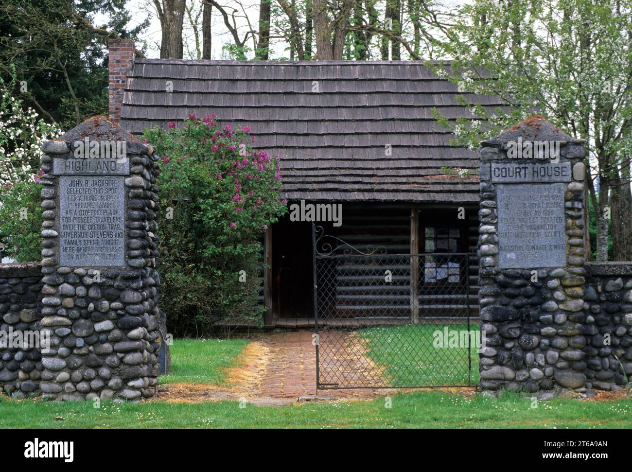 Jackson Historic Home, Lewis & Clark State Park, Washington Stock Photo