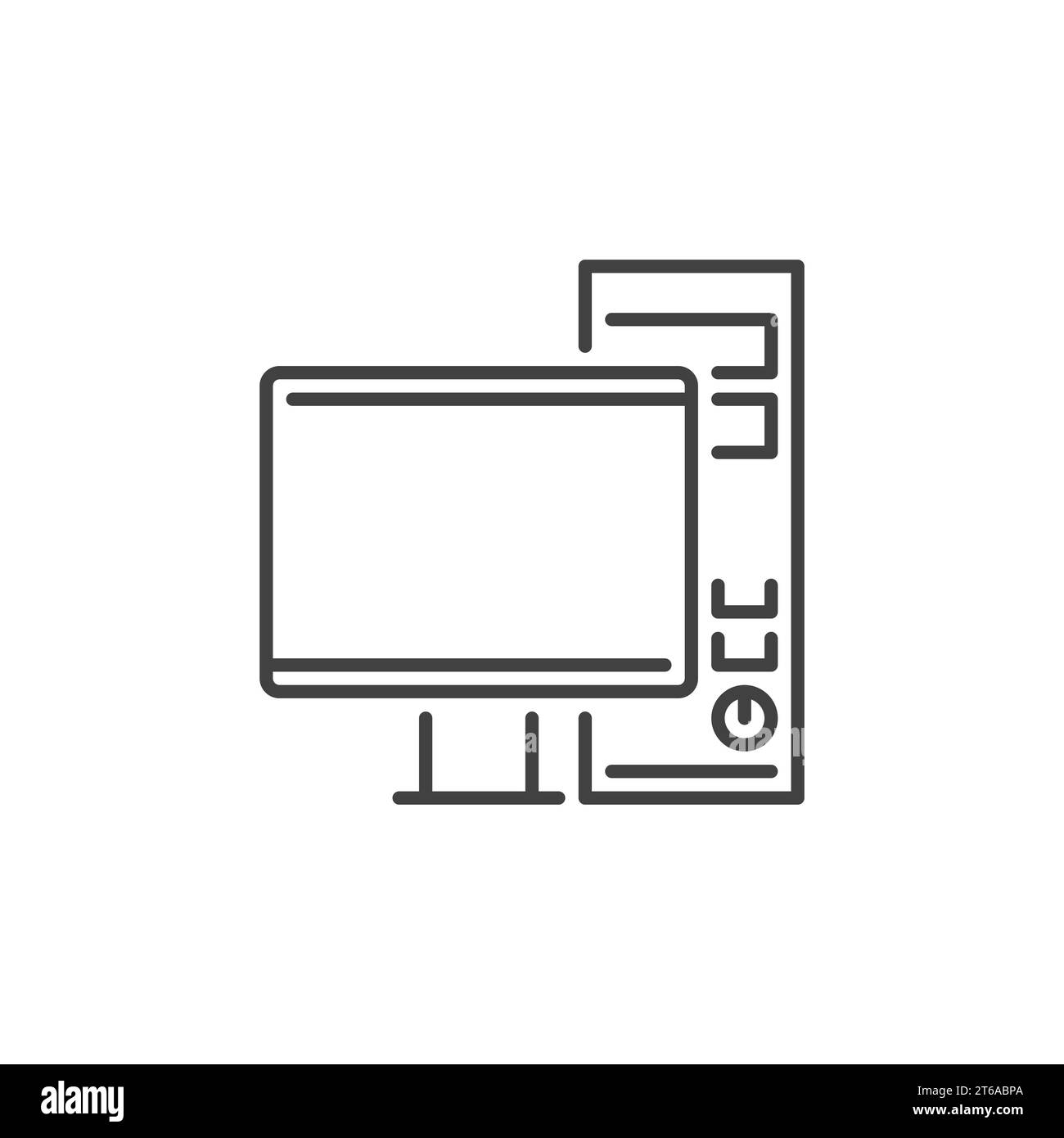 Desktop logo computer workstation icon Cut Out Stock Images & Pictures ...