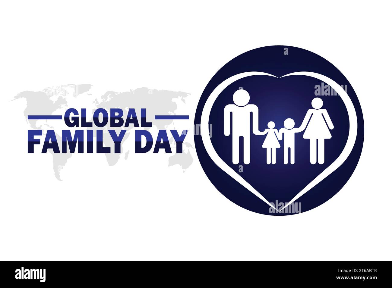 Global Family Day. Holiday concept. Template for background, banner