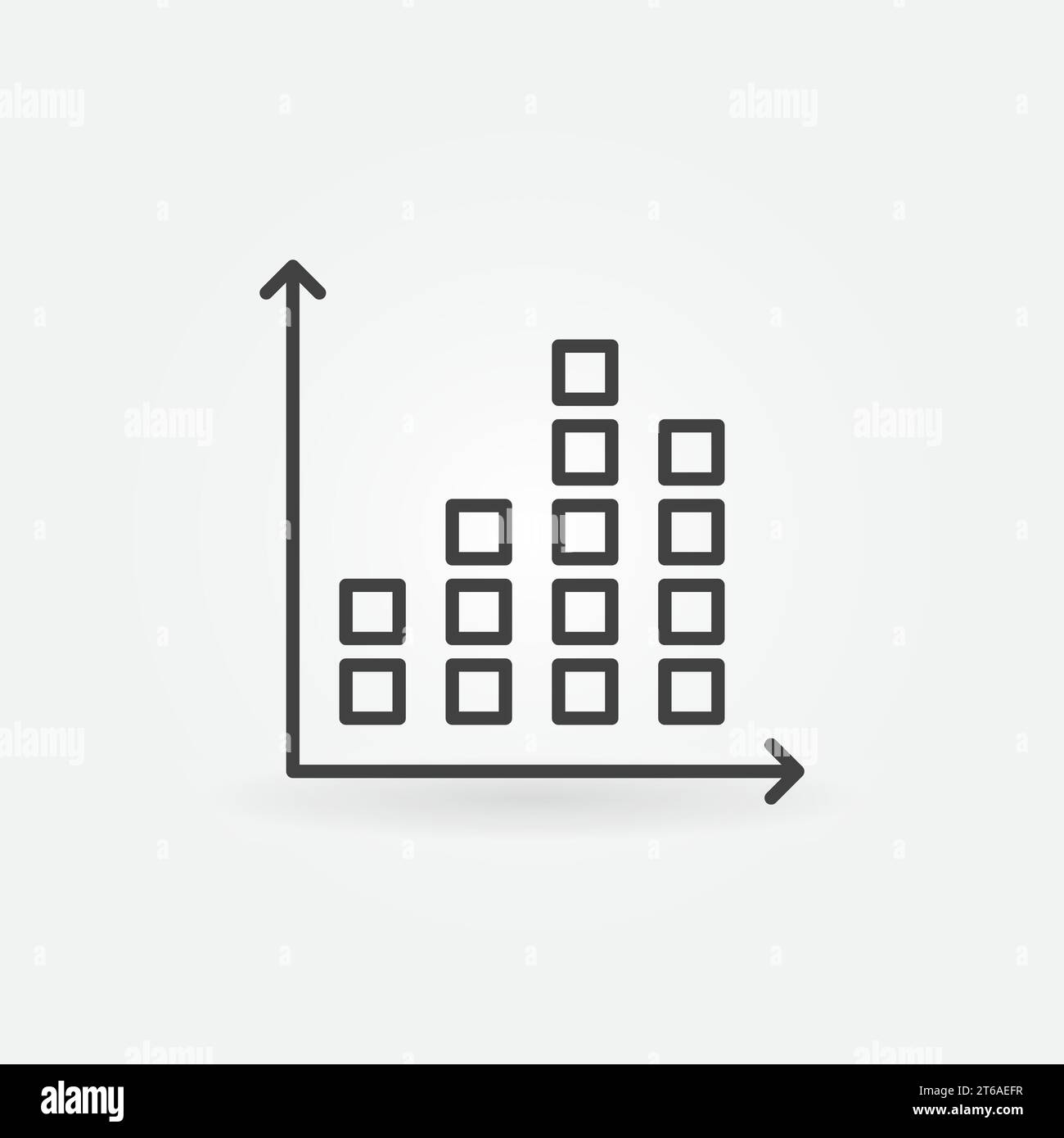 Chart outline vector concept icon or design element Stock Vector Image ...