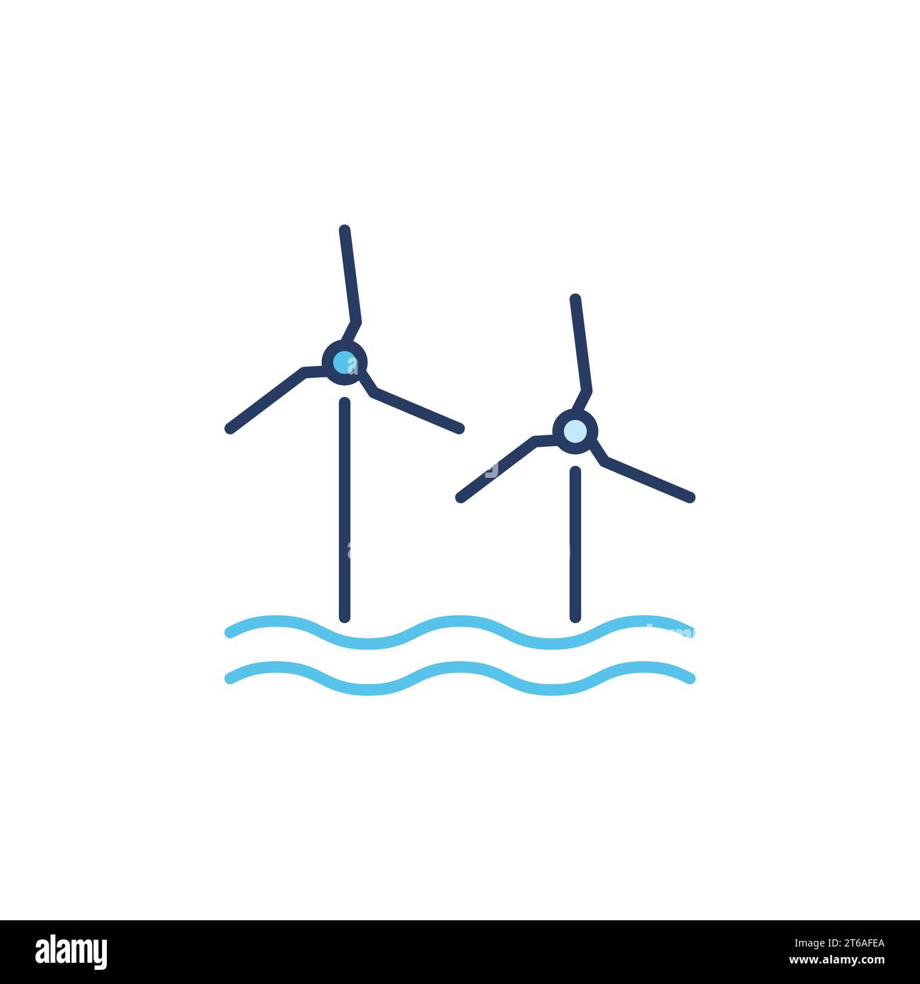 Wind Renewable Energy vector concept colored icon or design element Stock Vector