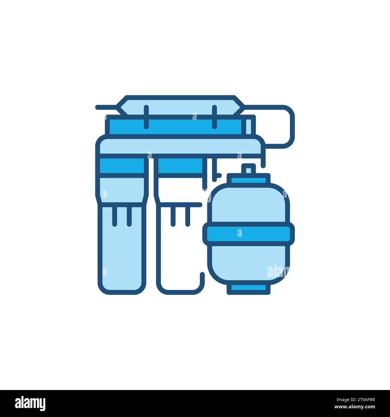 Reverse Osmosis Water Filtration System vector concept colored icon or ...