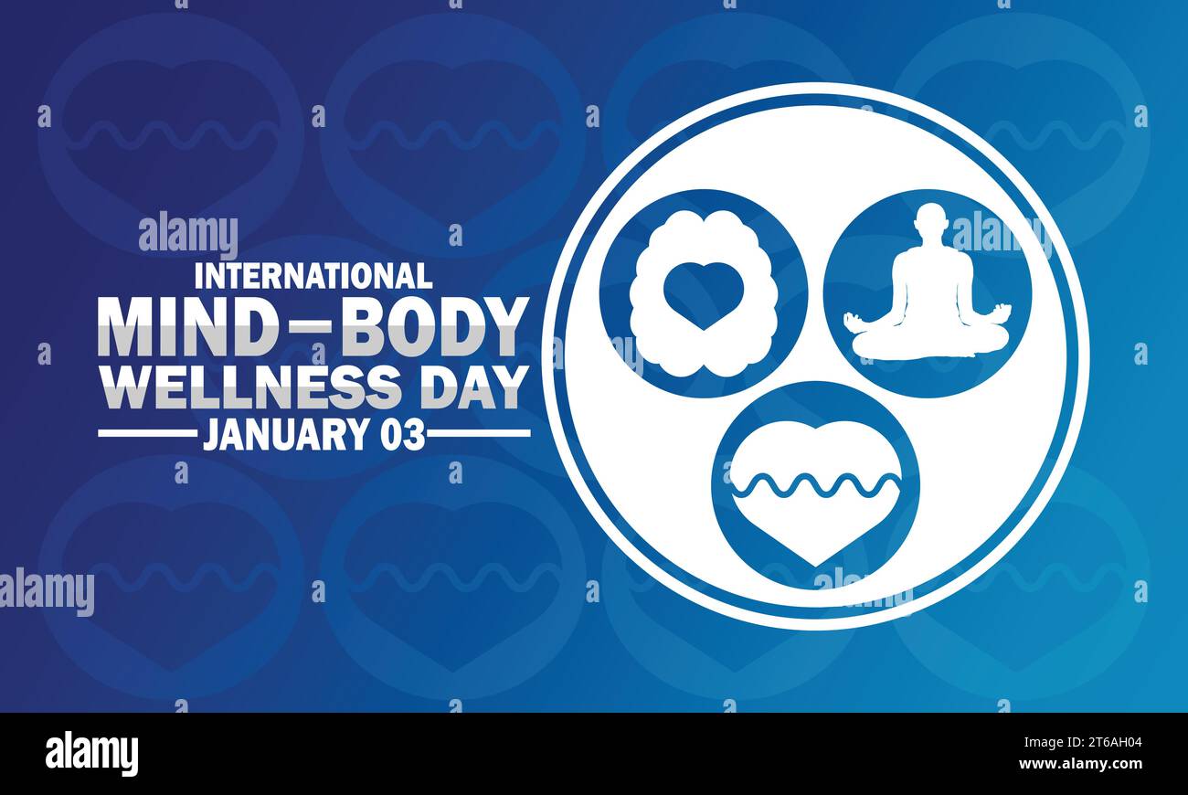 International Mind Body Wellness Day. January 03. Suitable for greeting
