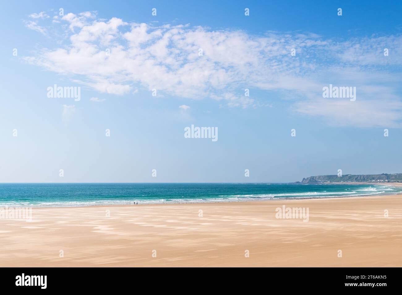 St Ouens Bay beach, Jersey, Channel Islands Stock Photo
