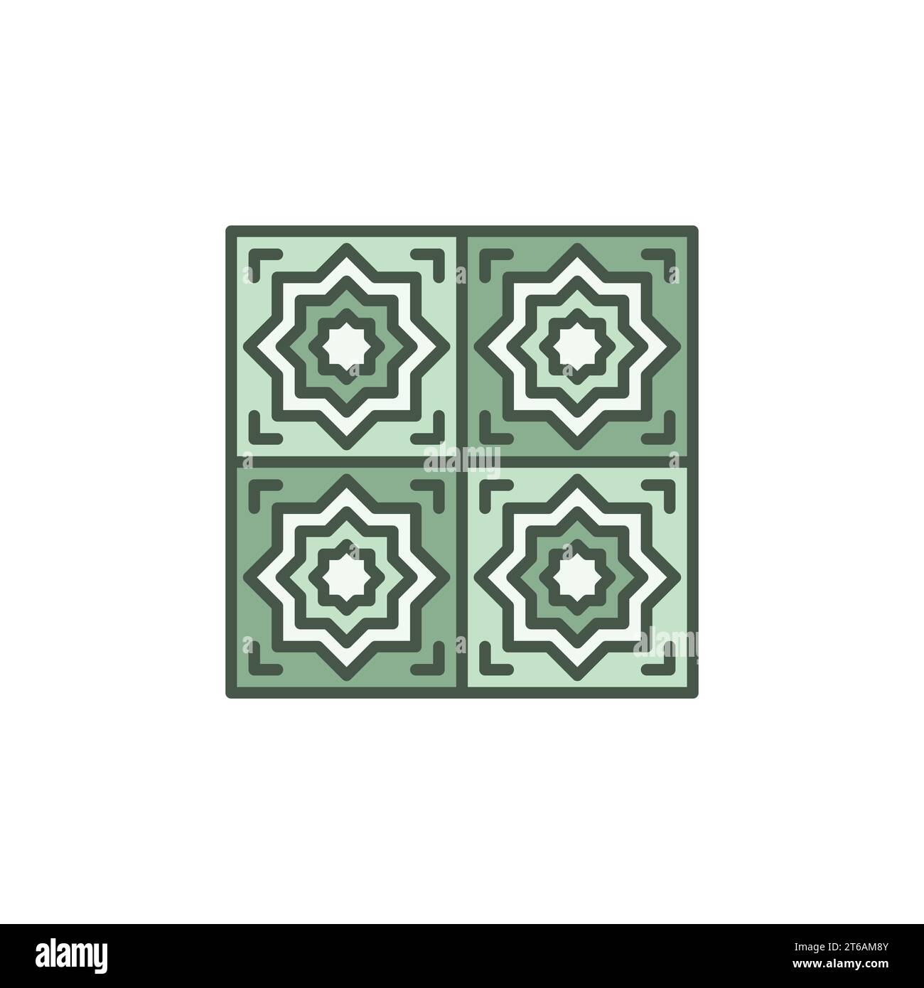 Tile vector concept colored icon or design element Stock Vector Image ...