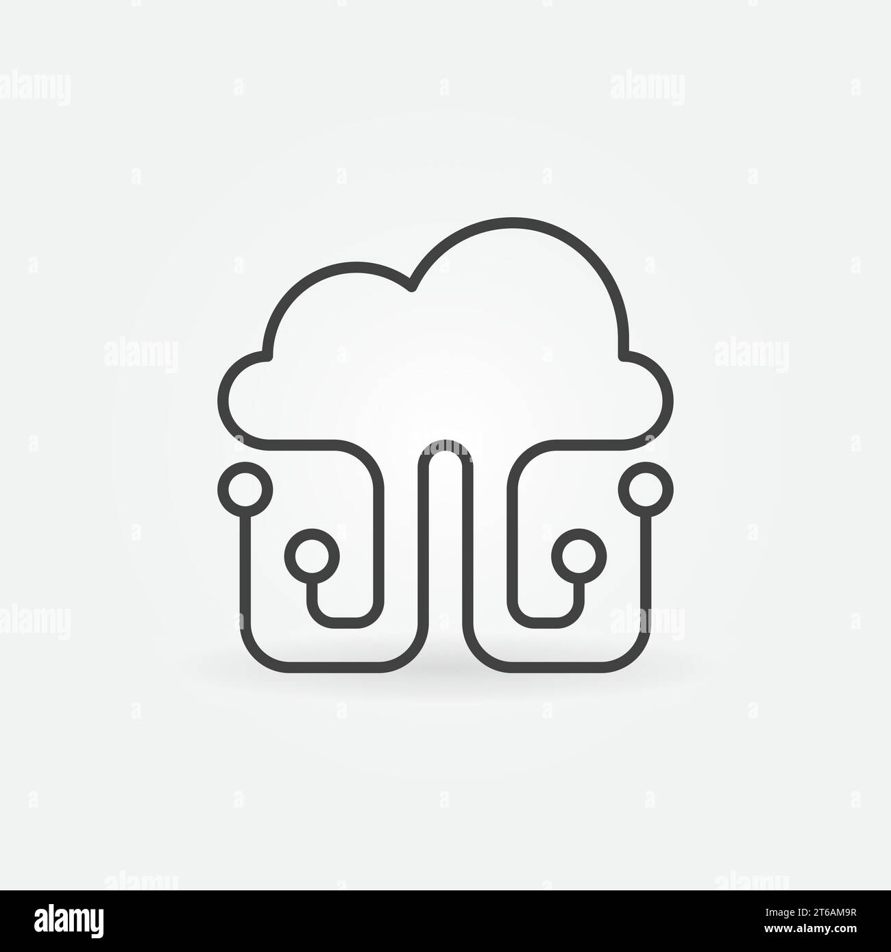 Cloud Computing Technology vector concept icon or design element in ...