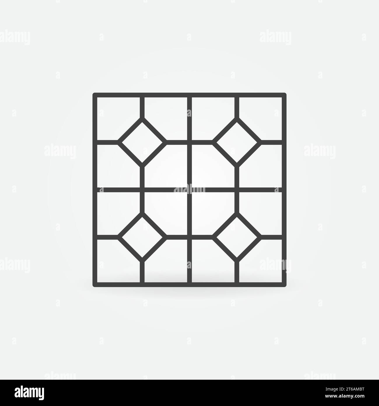 Tile outline Stock Vector Images - Alamy