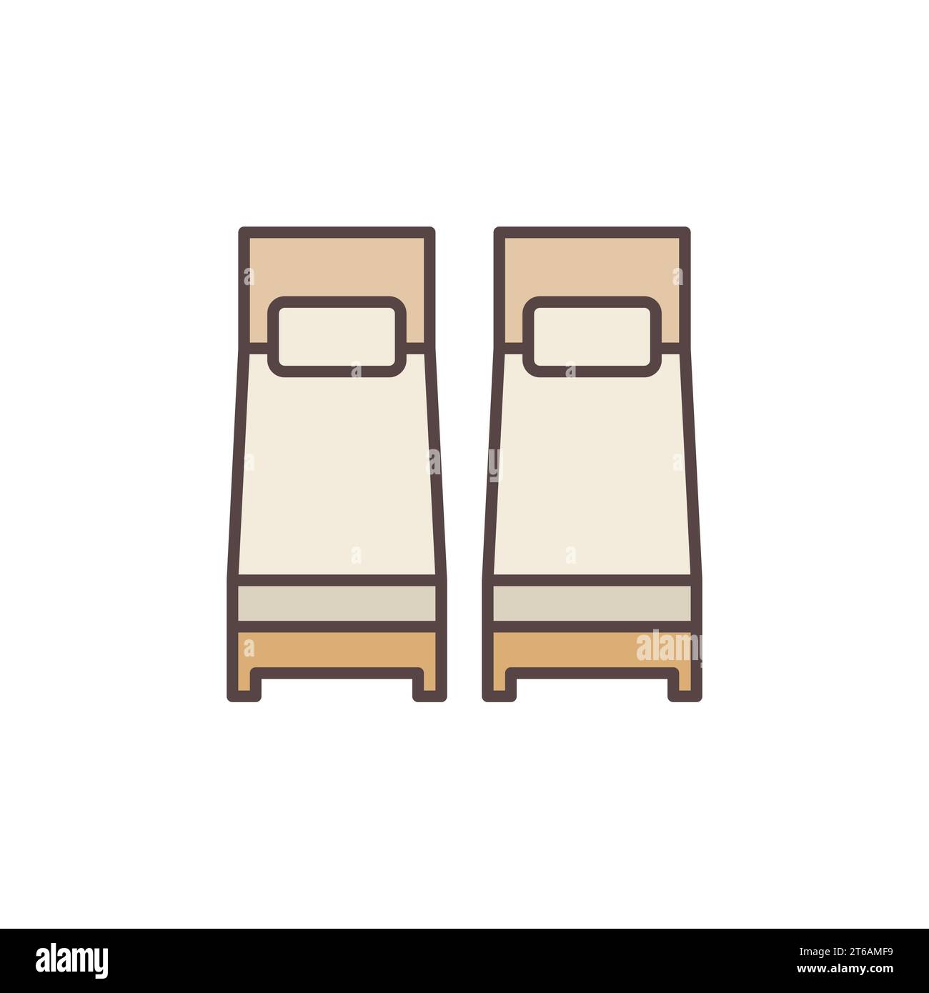 Single beds concept Stock Vector Images - Alamy