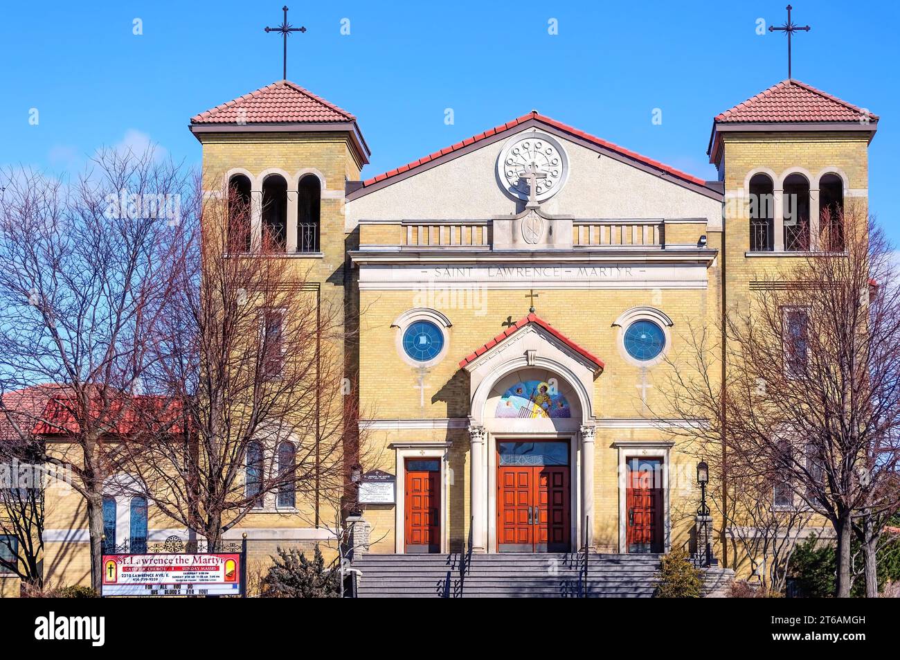 St. Lawrence the Martyr, Catholic Church, Toronto, Canada Stock Photo