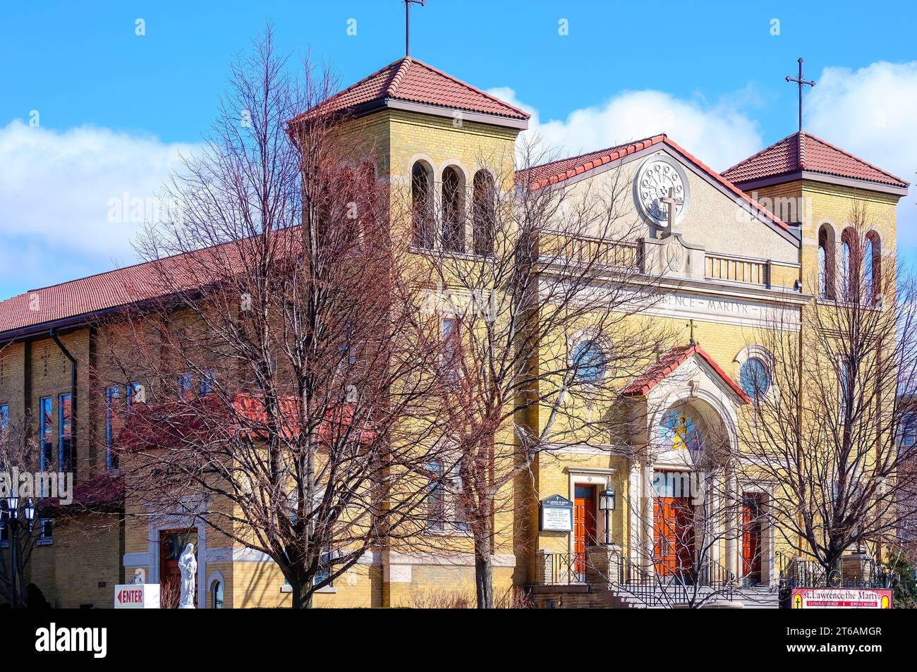 St. Lawrence the Martyr, Catholic Church, Toronto, Canada Stock Photo