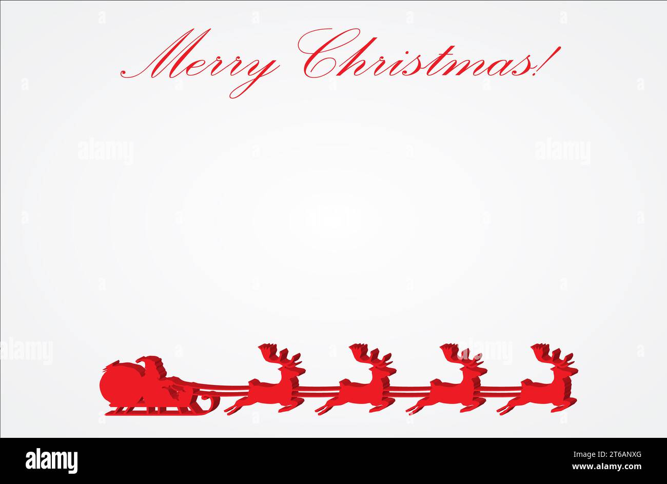 Silhouette of Santa Claus flying with the sleigh and his reindeer on ...