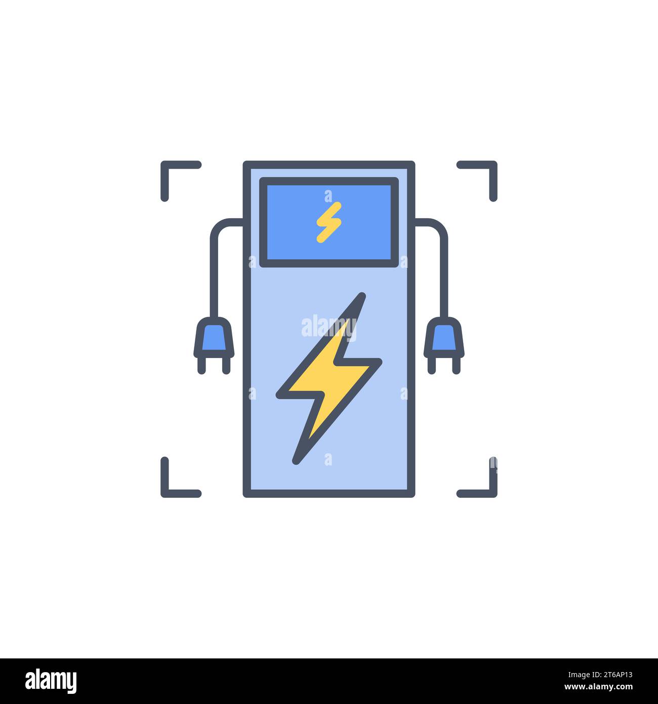 EV Charging Station vector concept colored icon or symbol Stock Vector ...