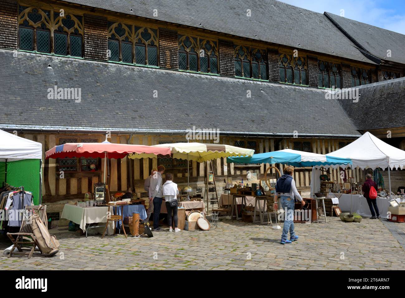 Flea Market, Brocante, in front of Eglise Sainte Catherine, Place
