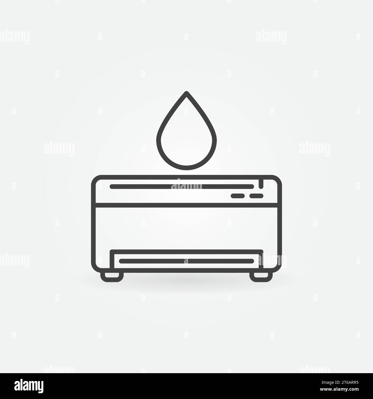 Printer Refill vector concept icon or symbol in thin line style Stock Vector