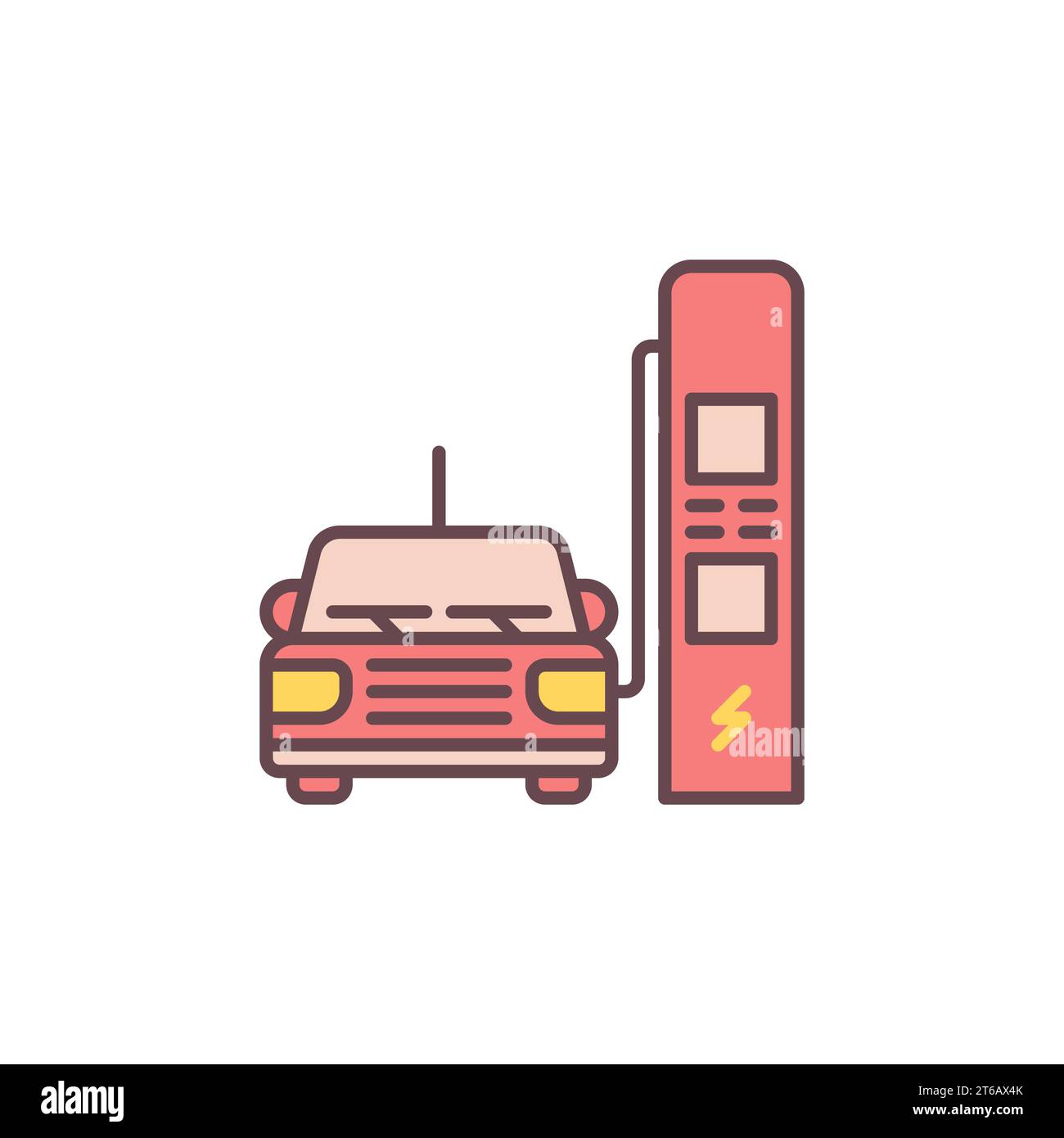 EV Charging vector concept colored icon or design element Stock Vector ...