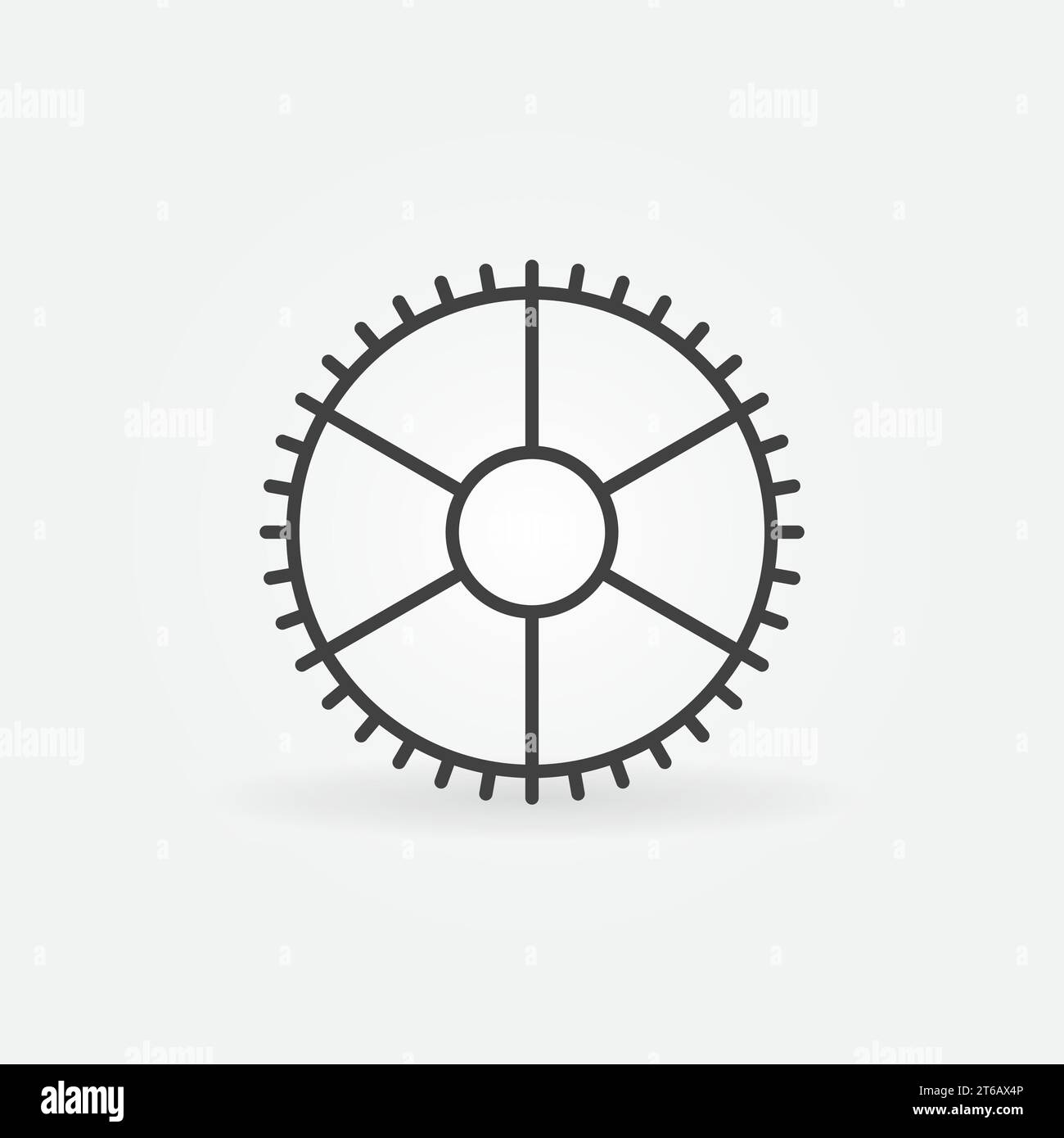 Outline gear cog vector hi-res stock photography and images - Alamy