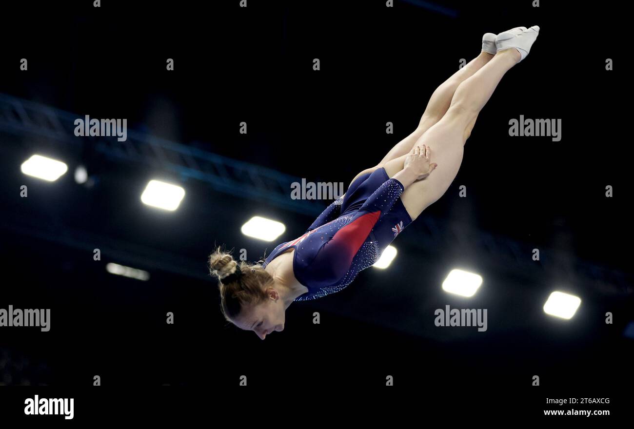 Great Britain's Bryony Page competes in the Women's Trampoline