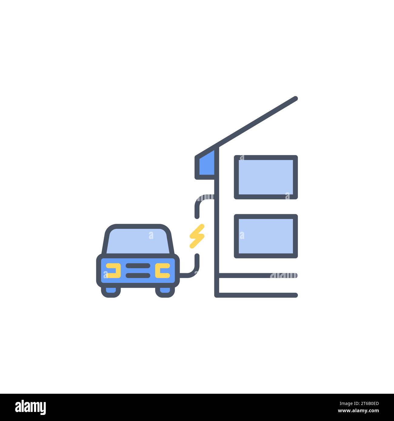 Electric vehicle charging station at home Cut Out Stock Images ...