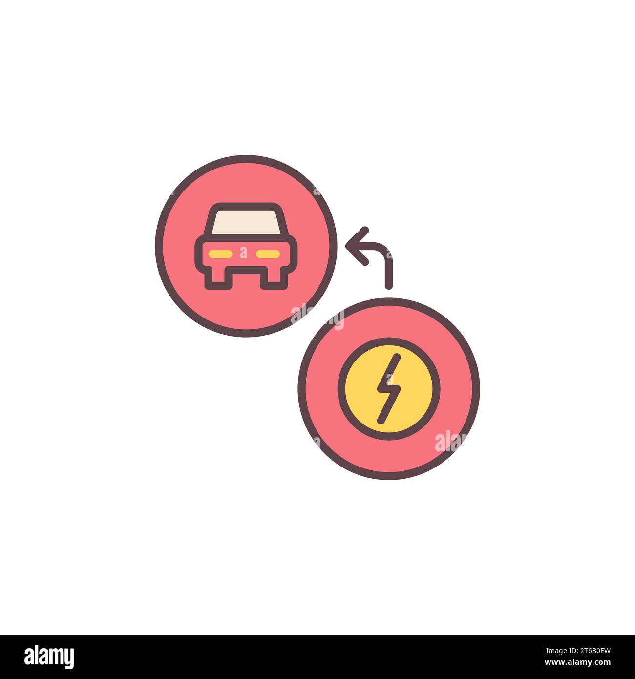 EV Charging vector concept colored simple icon or design element Stock ...
