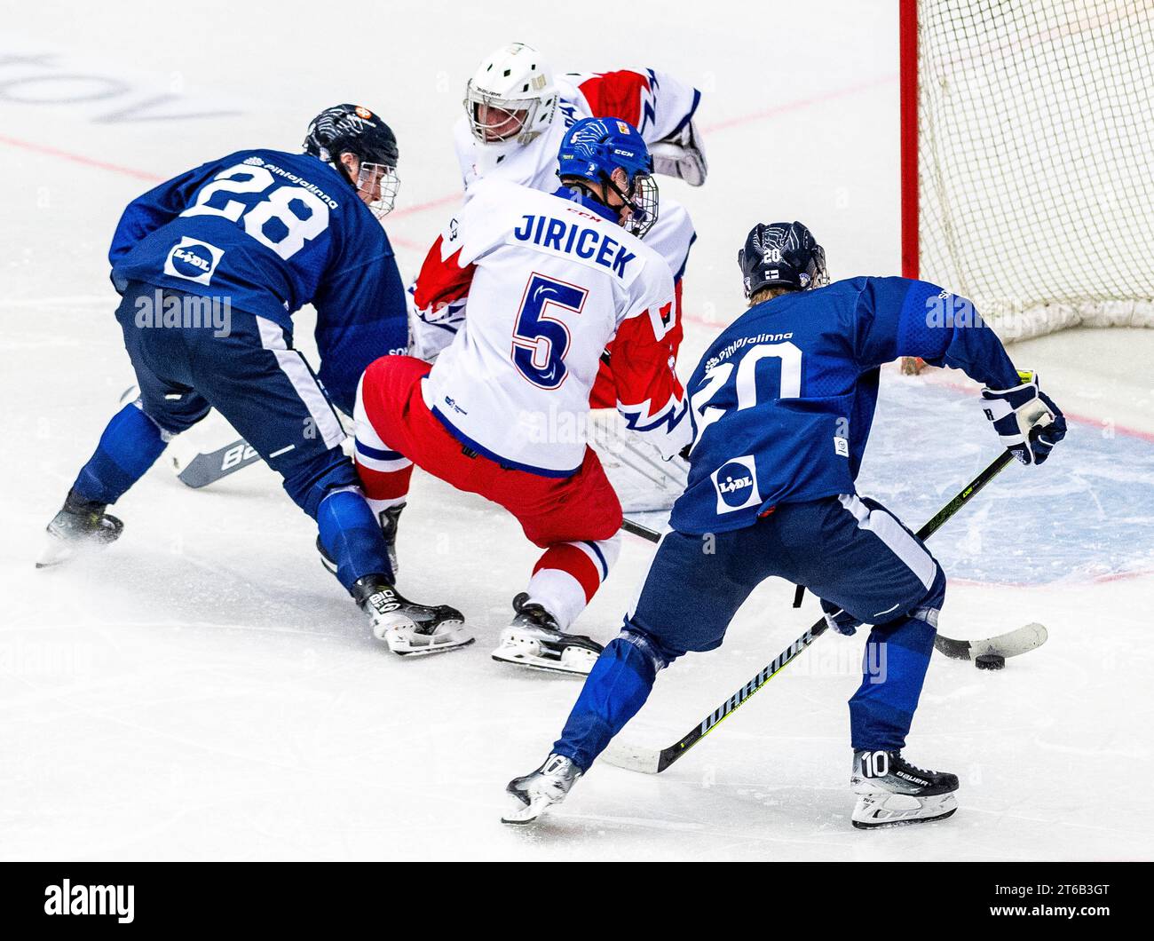 Chomutov, Czech Republic. 09th Nov, 2023. From left Emil Hemming of