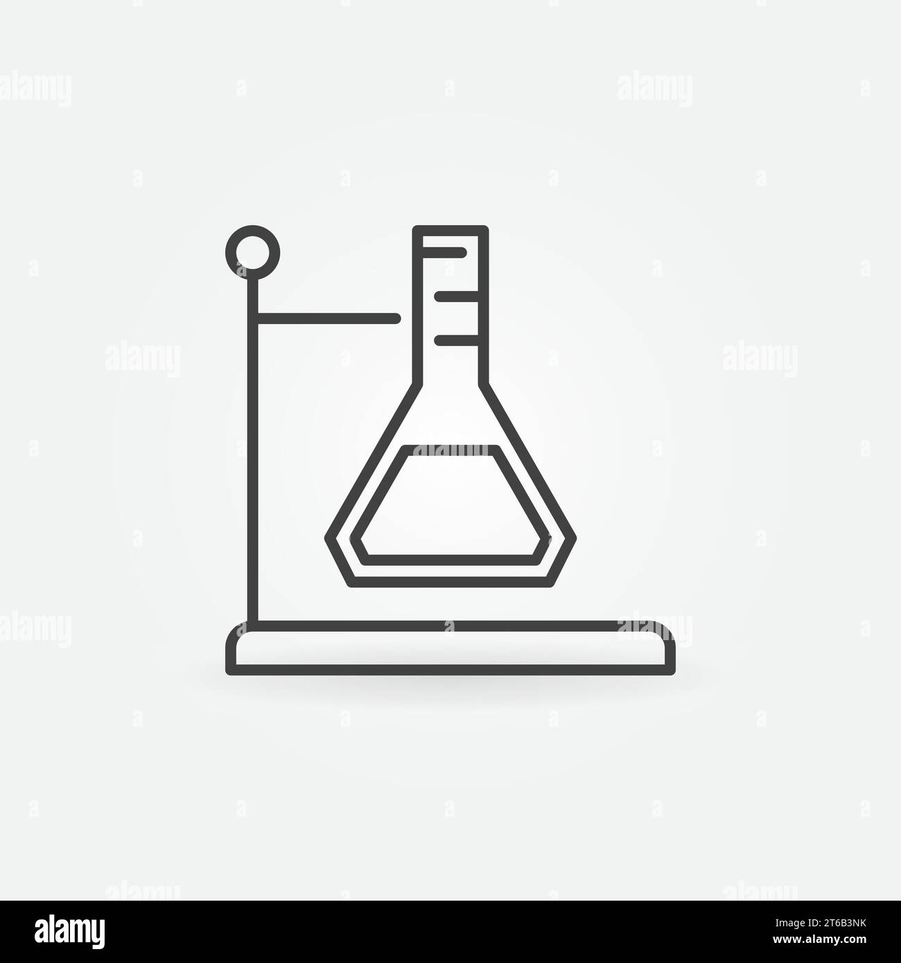 Conical Flask Holder outline vector icon or symbol in thin line style ...