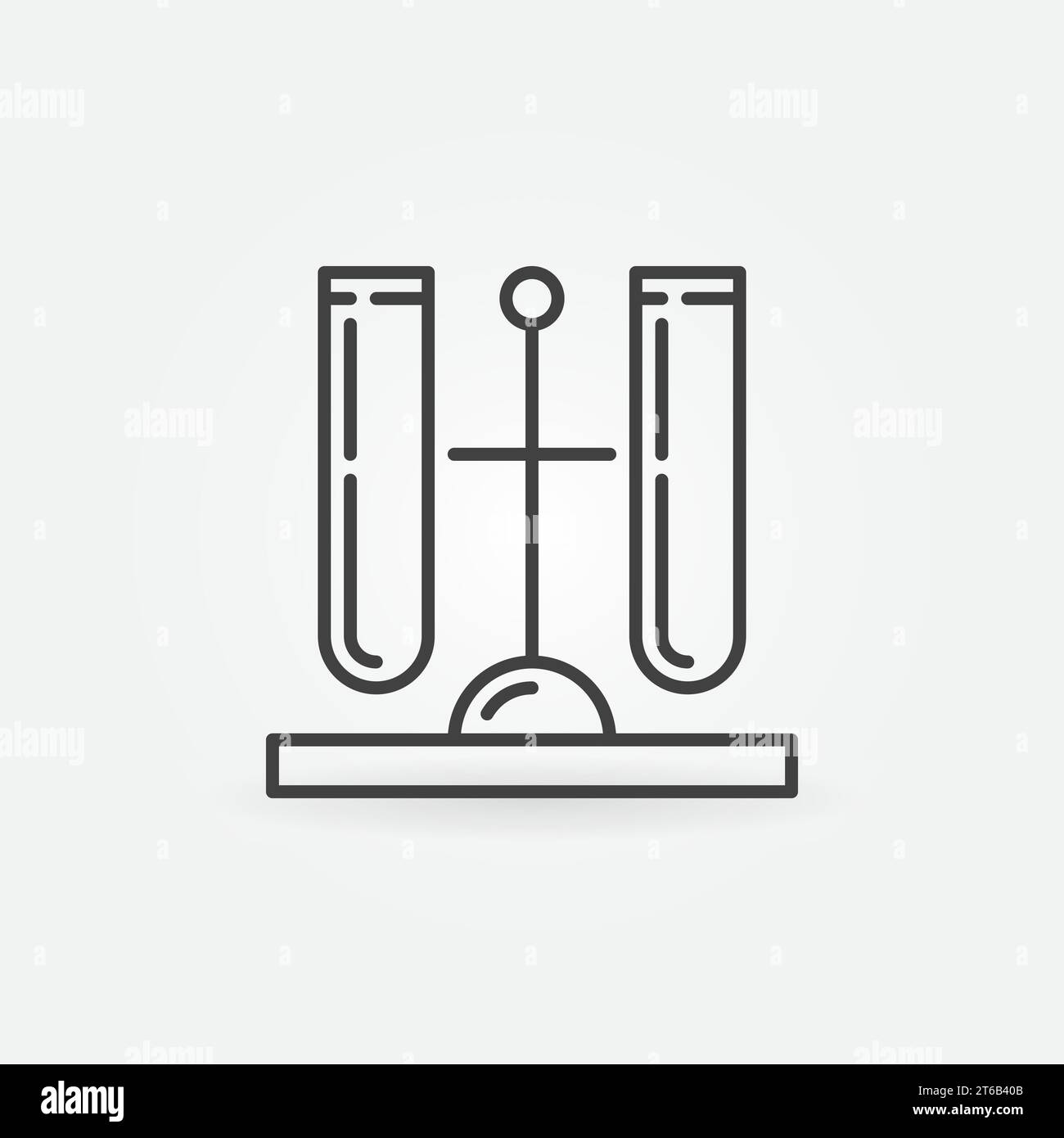 Two test tubes Stock Vector Images - Alamy