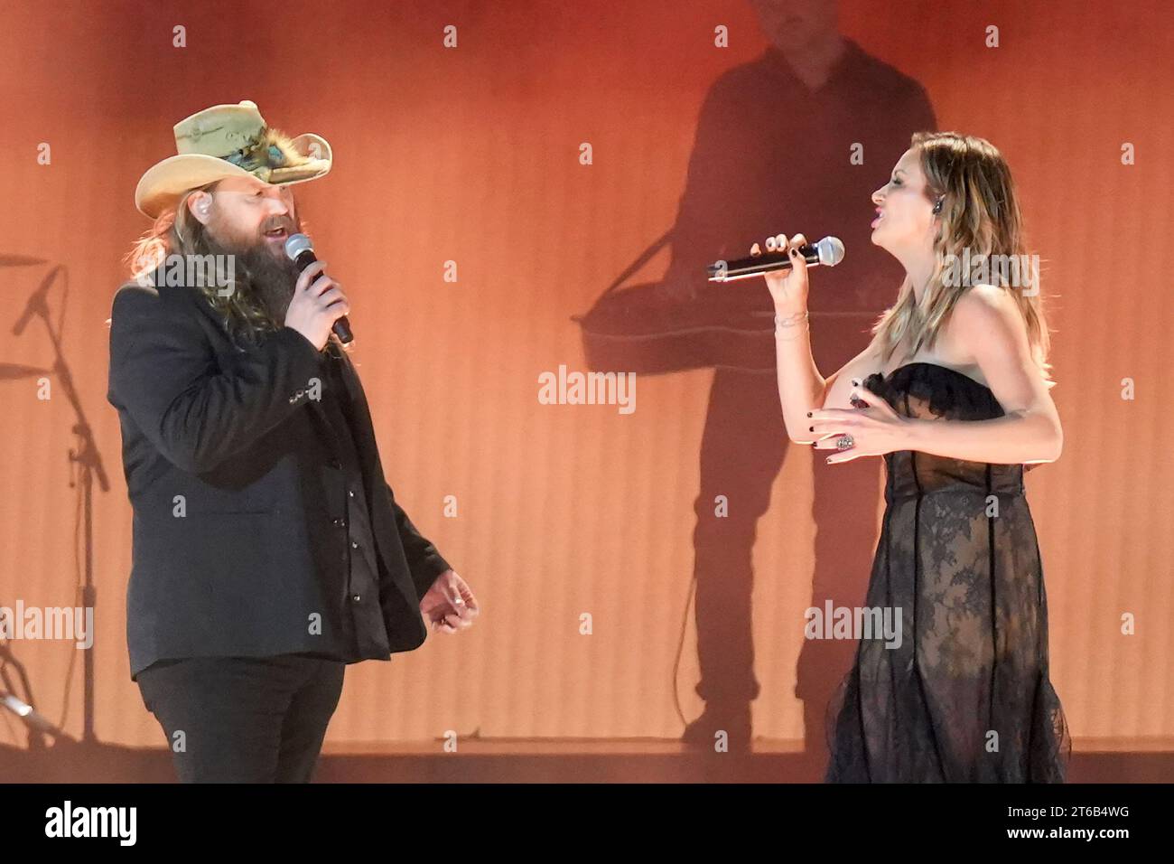 08 November 2023 Nashville, Tennessee Carly Pearce, Chris Stapleton