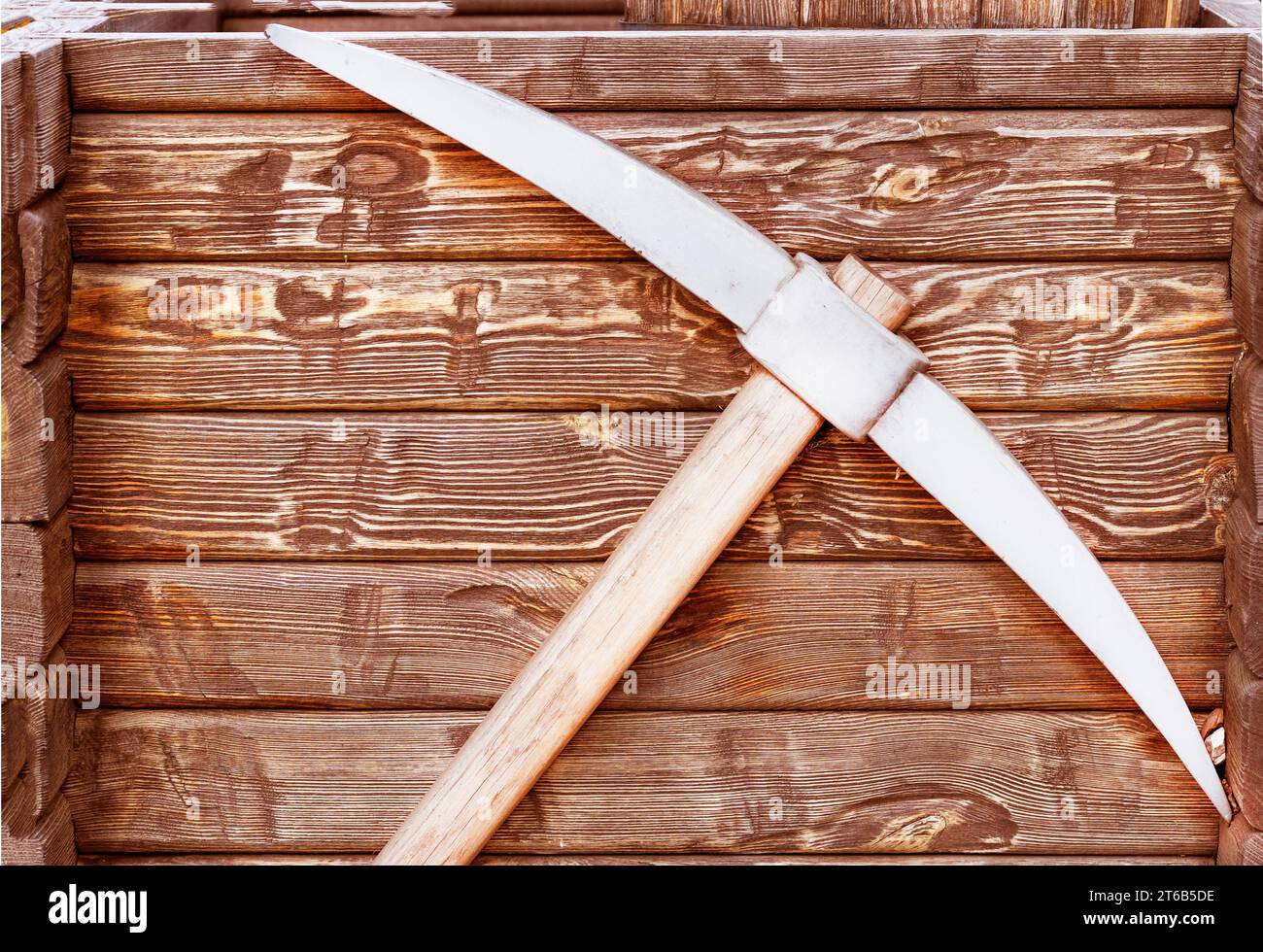 Pick. hand tool. Mining concept Stock Photo Alamy