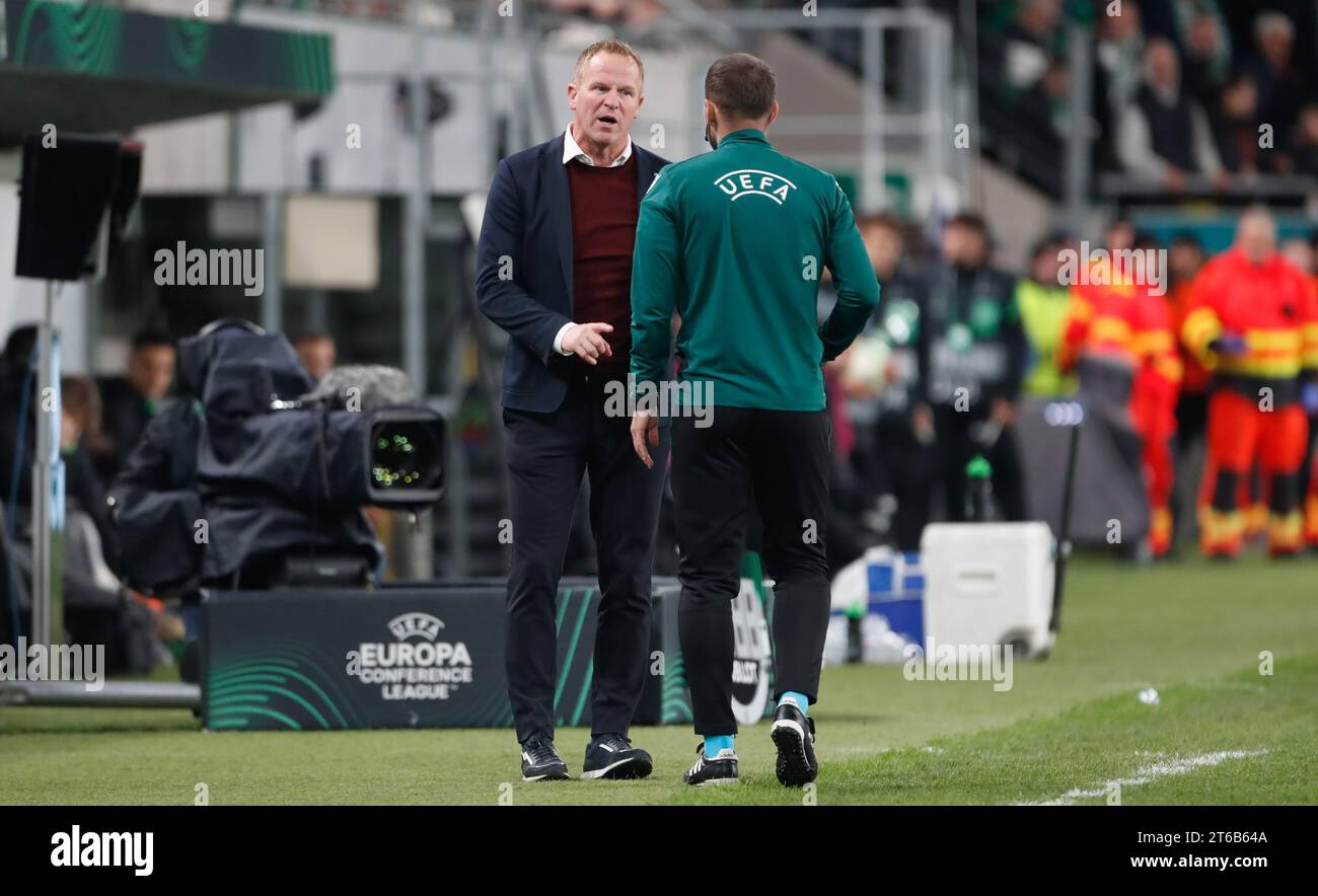 BUDAPEST, HUNGARY - MAY 11: Kristoffer Zachariassen of Ferencvarosi TC runs  with the ball during the Hungarian Cup Final match between Ferencvarosi TC  and Paksi FC at Puskas Arena on May 11