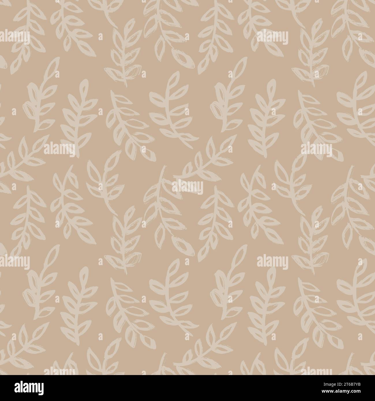 Dry Brush Leaves and Branches Seamless Pattern Stock Vector Image & Art ...