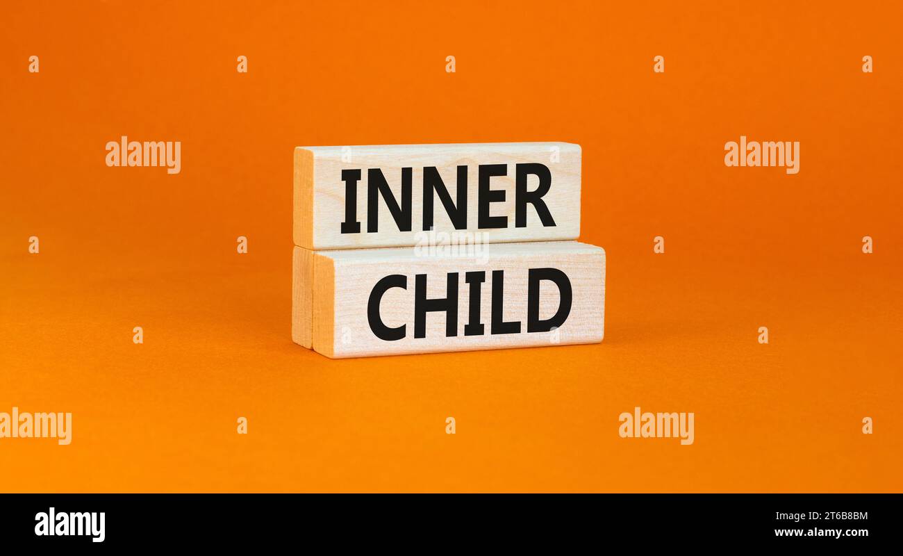 Inner child symbol. Concept words Inner child on beautiful wooden block ...