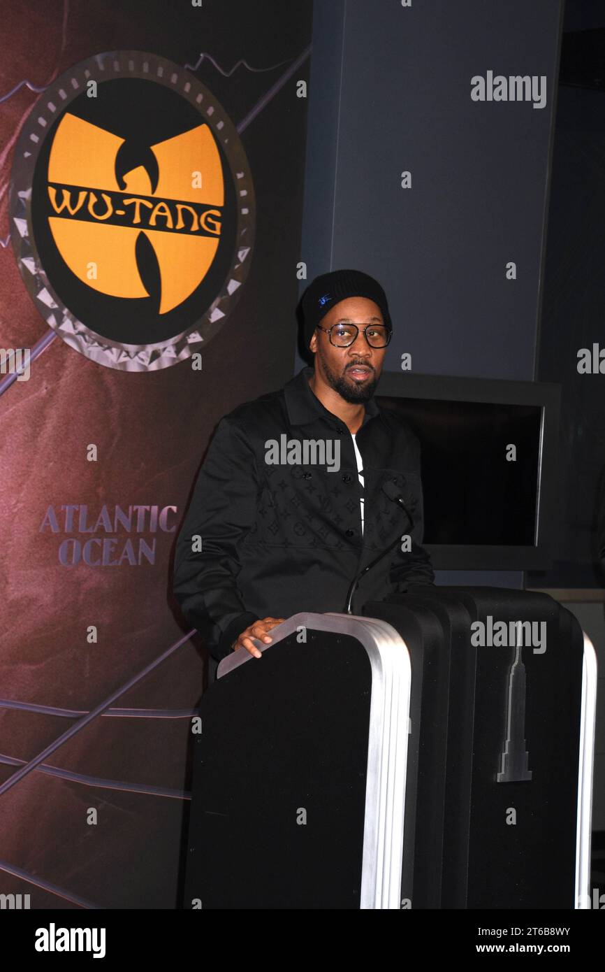 NEW YORK, NY - NOVEMBER 9: RZA pictured as the Wu-Tang Clan Celebrate ...