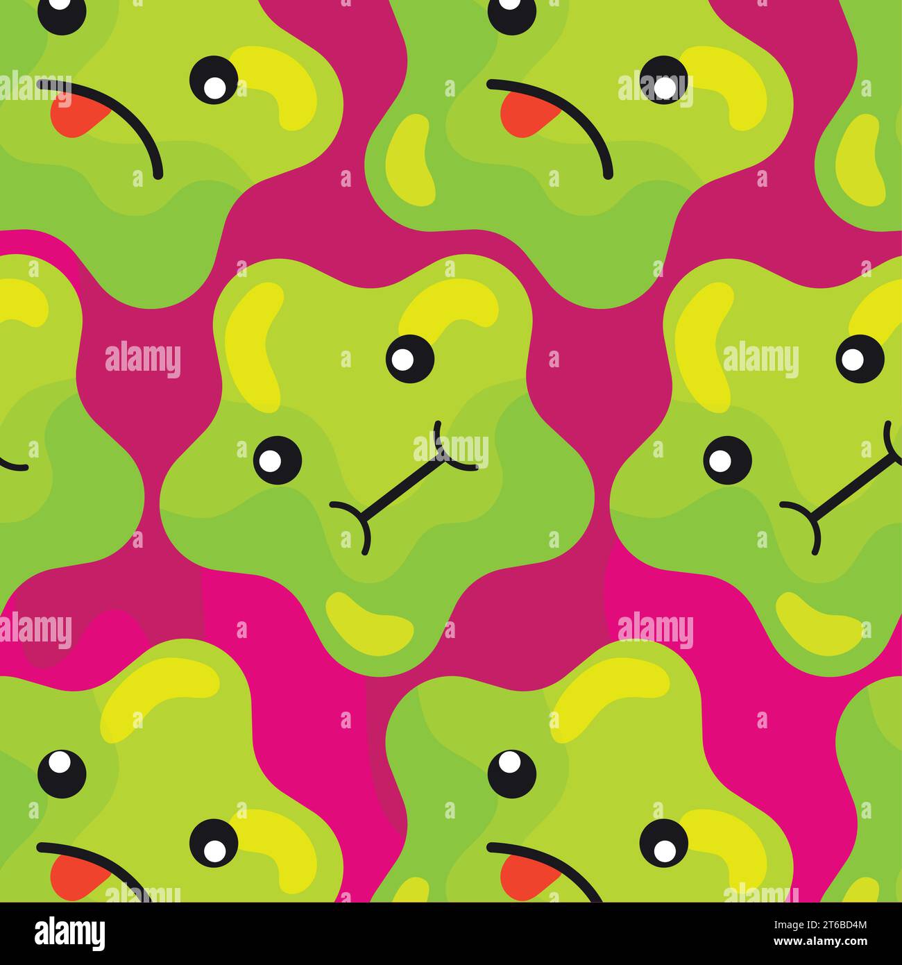 Seamless pattern background with star shape emojis Vector Stock Vector ...
