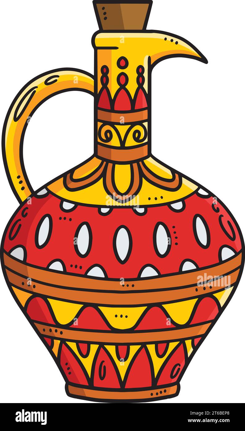 Greek Vase Cartoon Colored Clipart Illustration Stock Vector Image