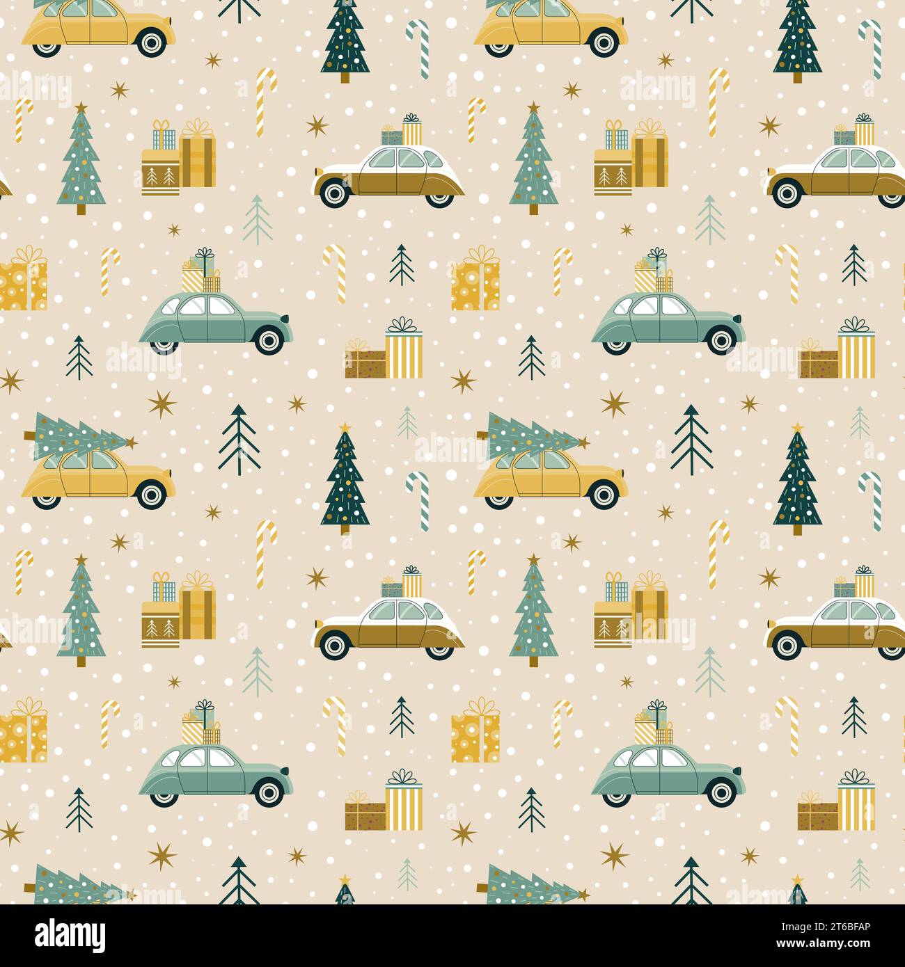 Christmas tree roof rack Stock Vector Images Alamy