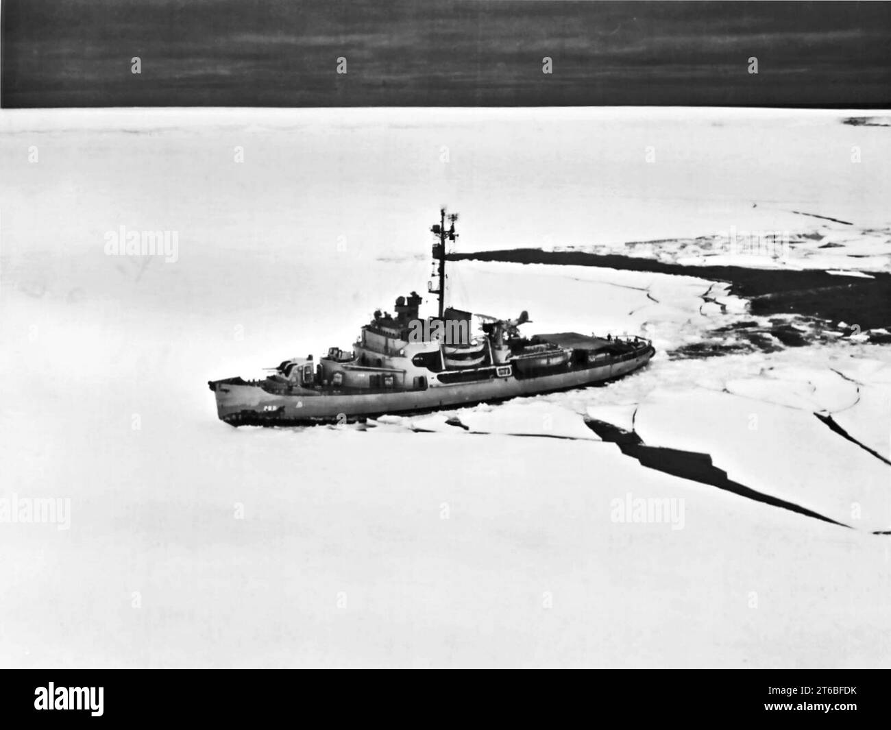 USCGC Northwind (WAG-282) in Antartica 1947 Stock Photo