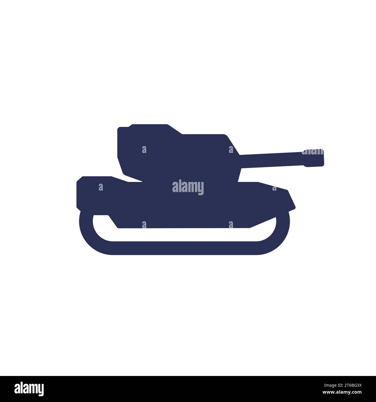 military tank icon, vector pictogram Stock Vector