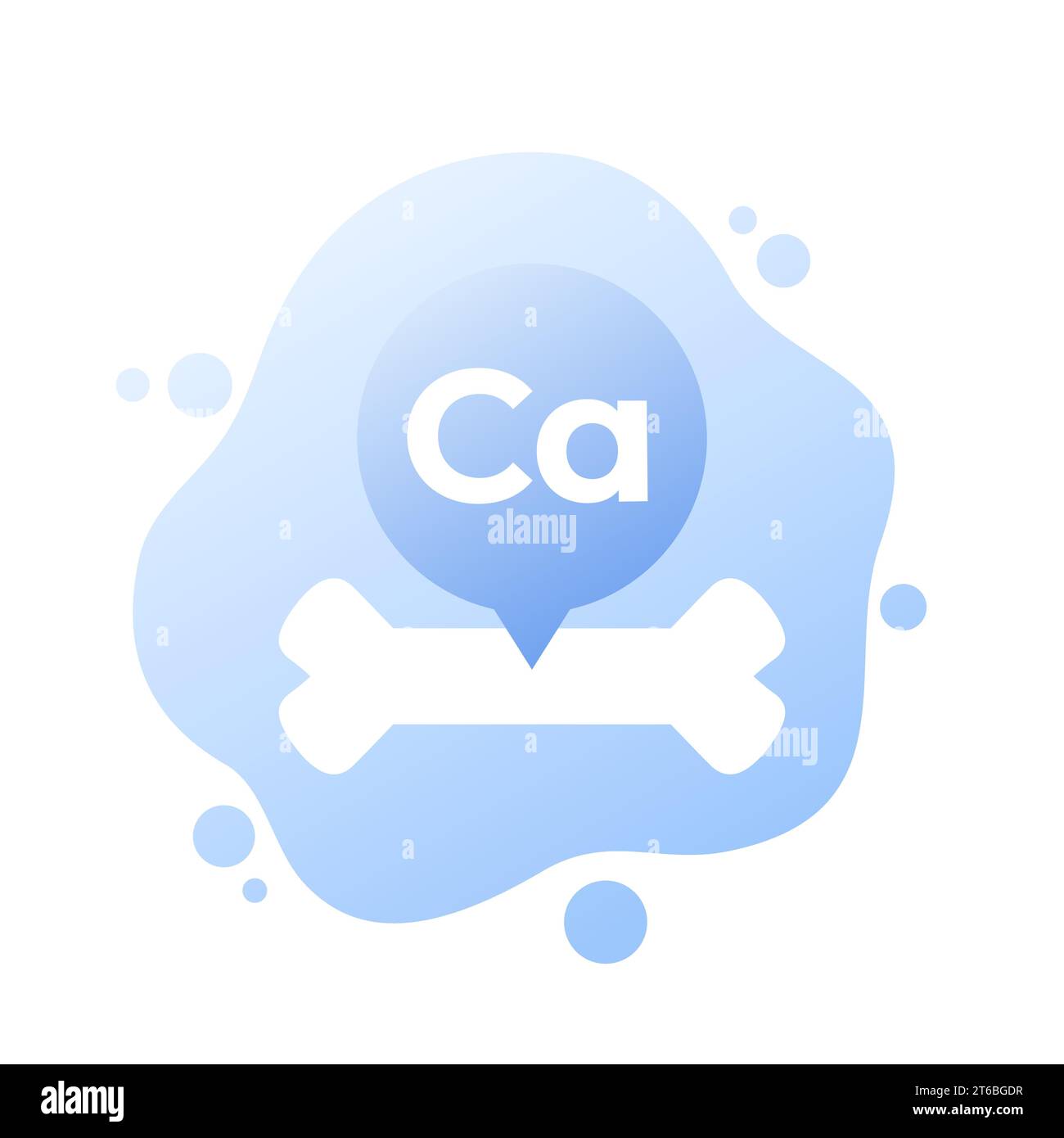 Calcium for bones vector icon Stock Vector Image & Art - Alamy