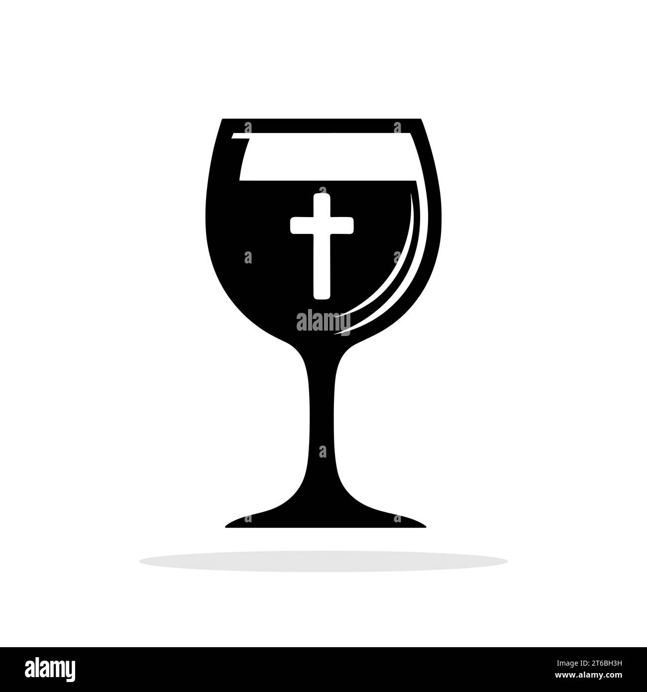 Holy Communion Cup. Chalice icon. Christian chalice. Christianity icon