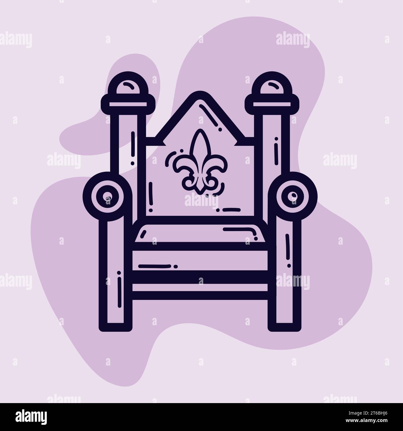 Isolated throne icon Royalty icon Vector Stock Vector Image & Art - Alamy