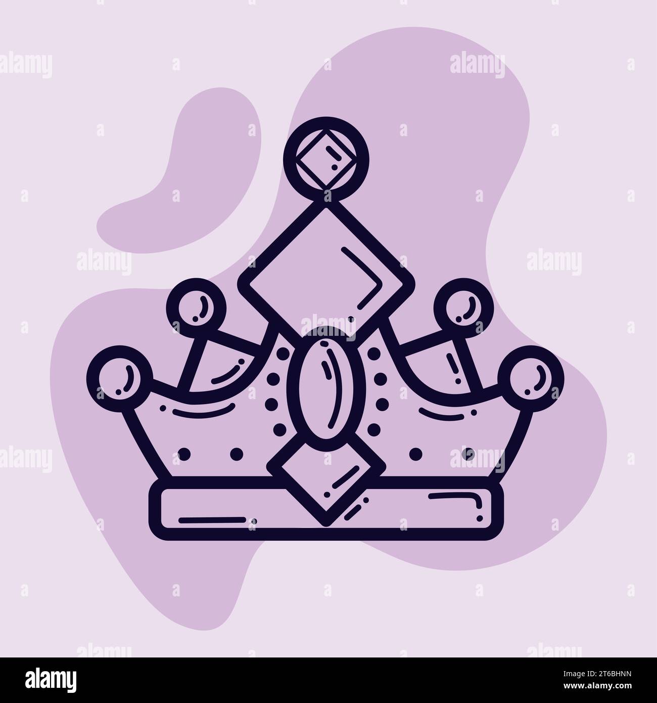 Isolated crown icon Royalty icon Vector Stock Vector Image & Art - Alamy