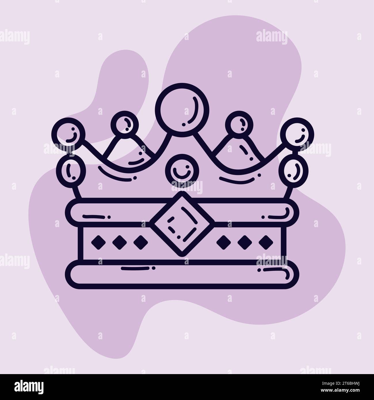 Isolated crown icon Royalty icon Vector Stock Vector Image & Art - Alamy