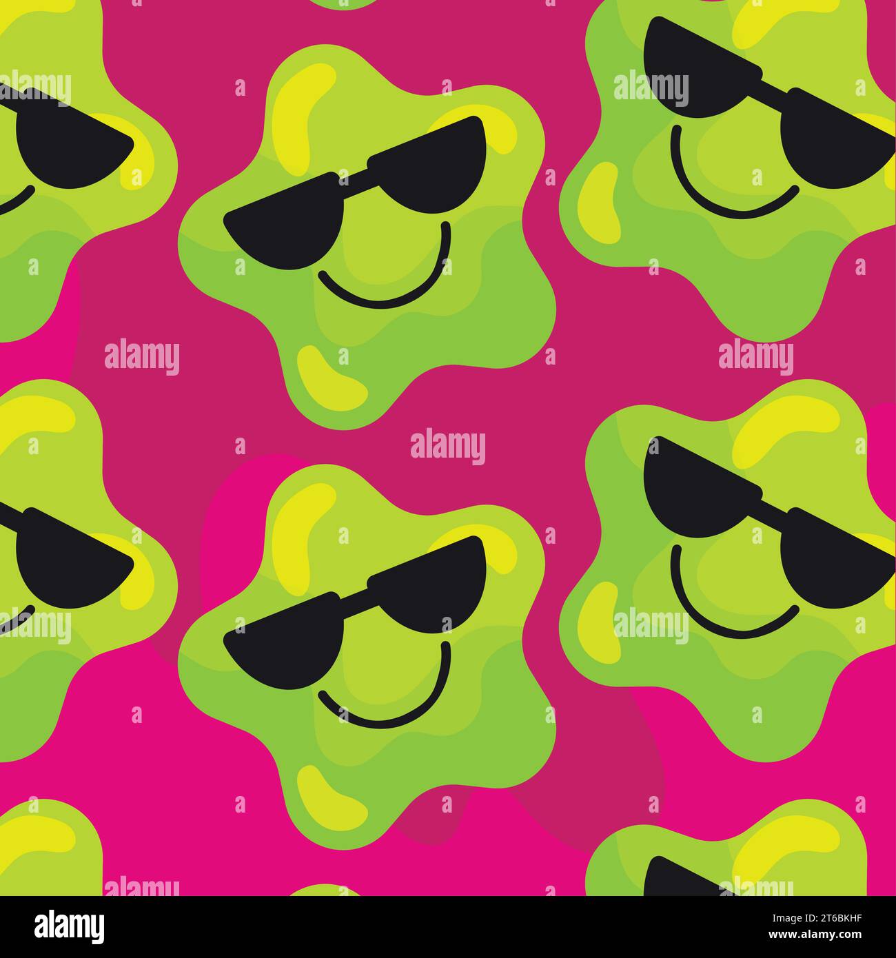 Seamless pattern background with star shape emojis Vector Stock Vector ...