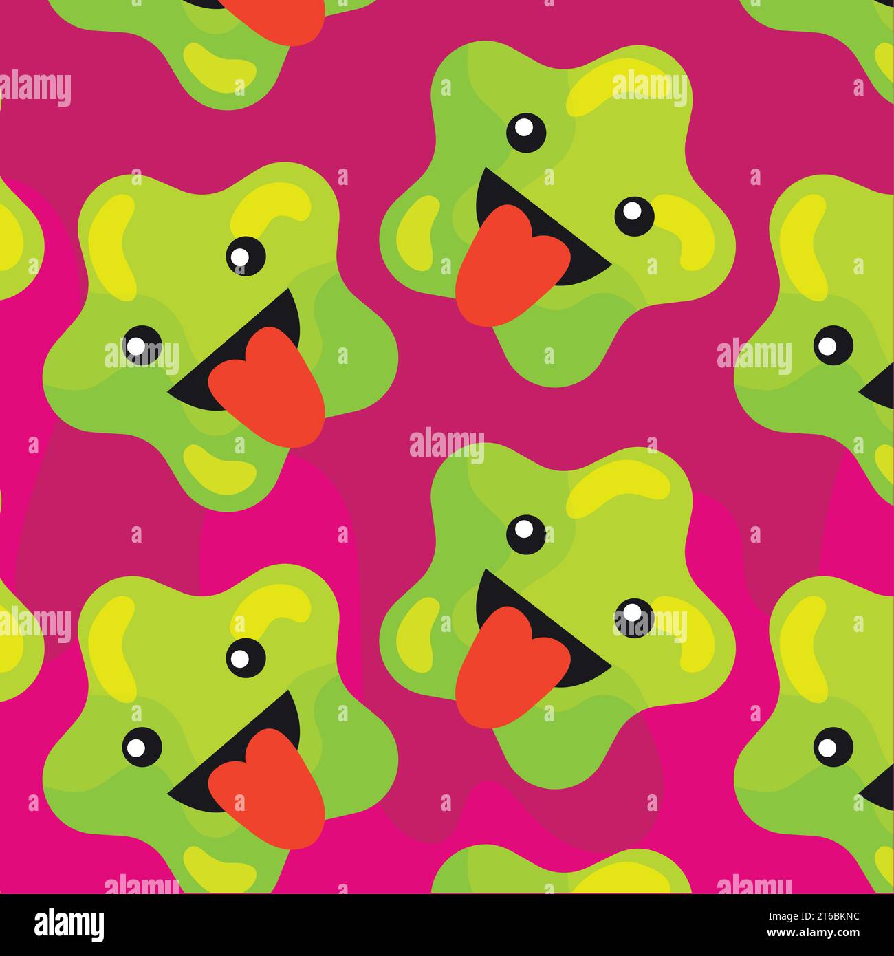 Seamless pattern background with star shape emojis Vector Stock Vector
