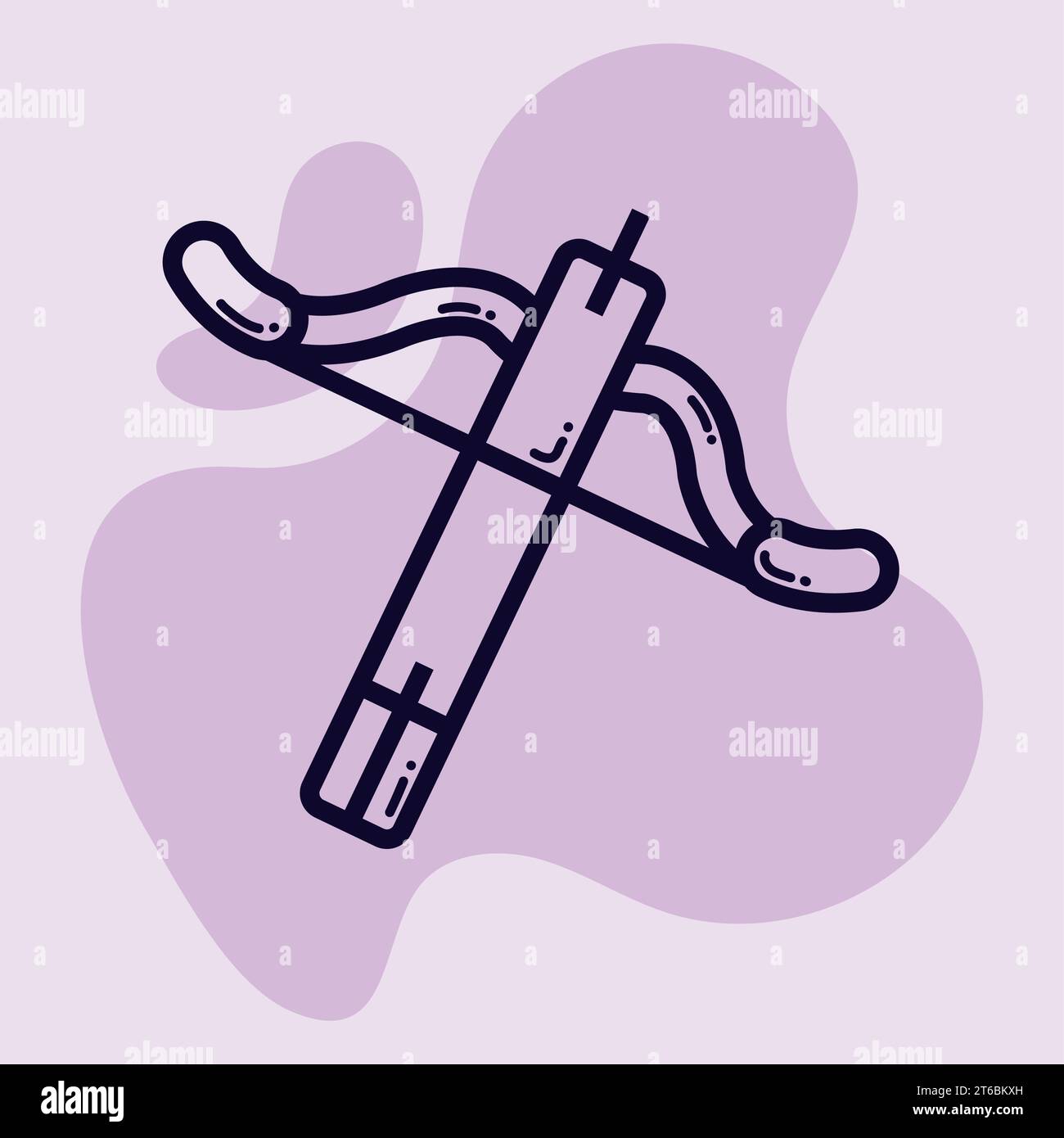 ISolated bow and arrow icon Medieval weapon Vector Stock Vector