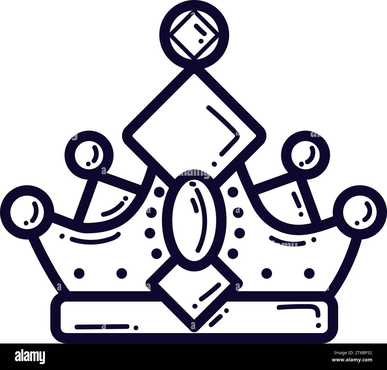 Isolated crown icon Royalty icon Vector Stock Vector Image & Art - Alamy