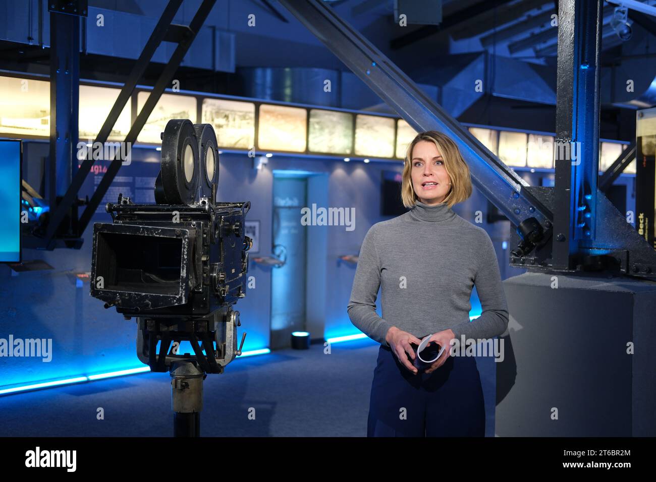 Bitterfeld Wolfen, Germany. 09th Nov, 2023. Presenter Jessy Wellmer ...