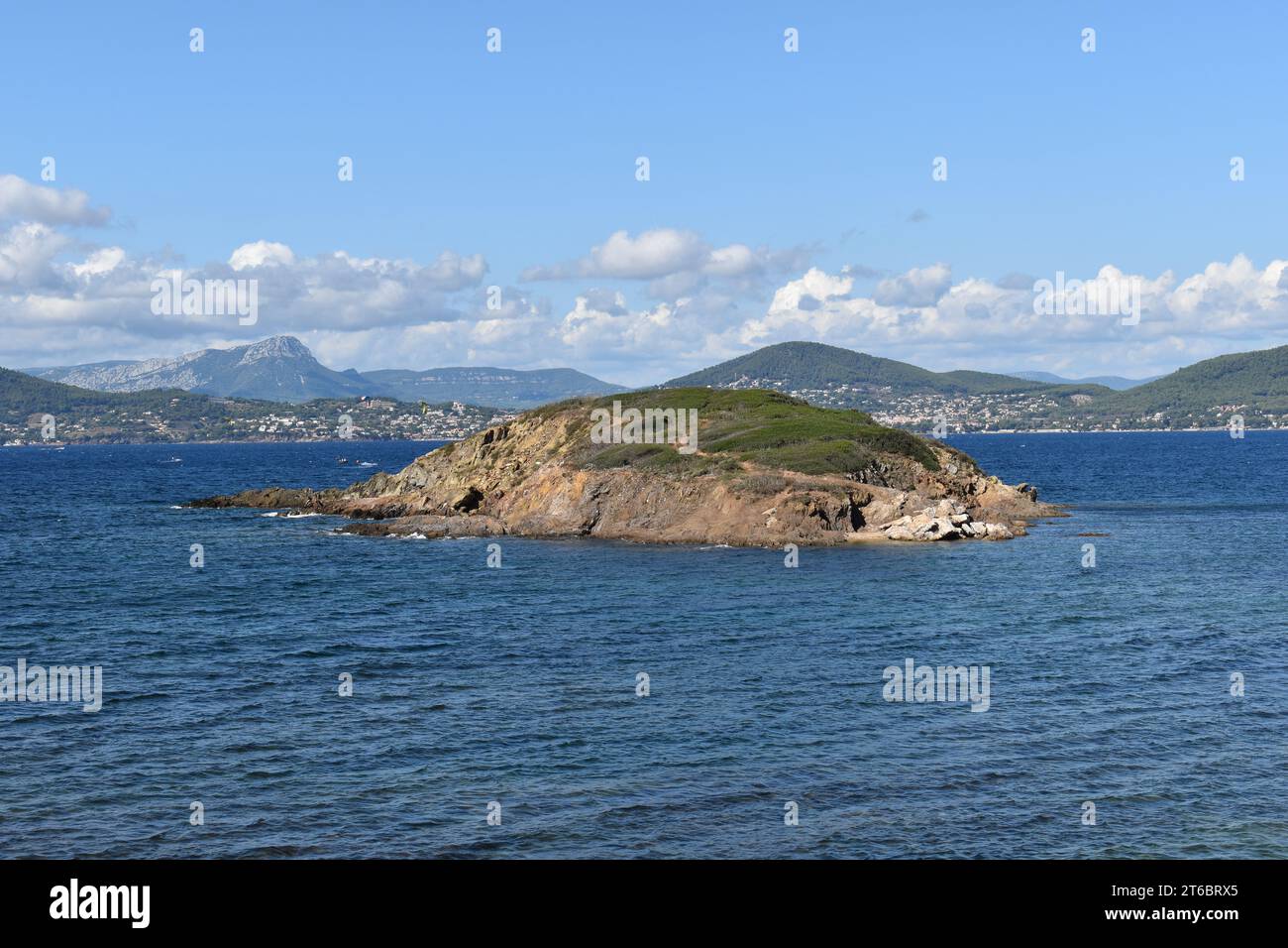 Vue de la presqu'île de Giens Stock Photo